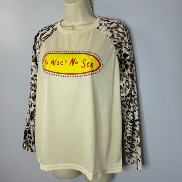 WhenSmokeClears  Camo Long Sleeve T-Shirt Spell out Pull-over Small - Picture 6 of 8